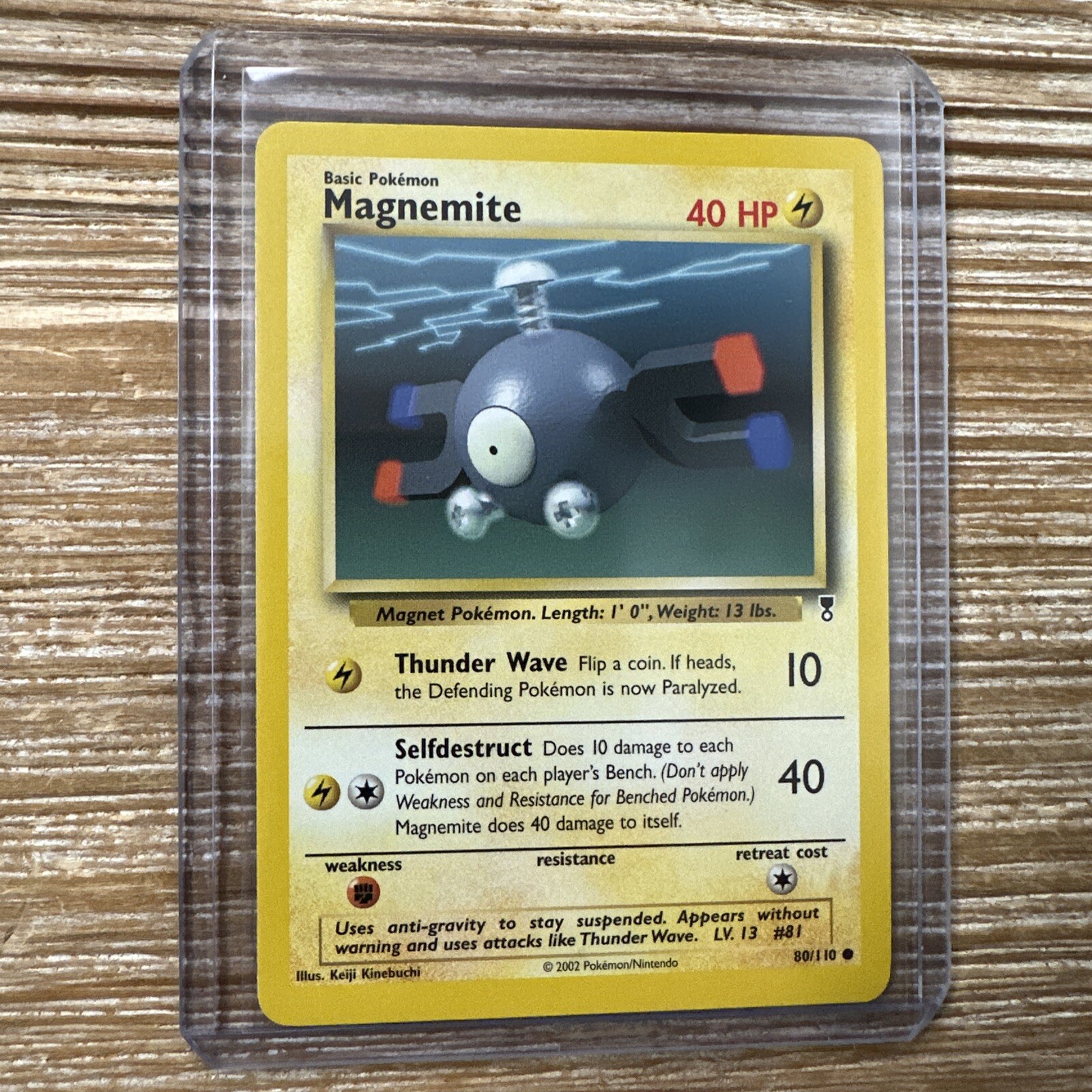 Magnemite 80/110 Legendary Collection Pokémon Card Common Near Mint