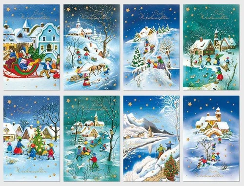 Weihnachtskarten, viele Motive,Glückwunschkarten mit Umschlag, Blitzversand - Bild 18 von 42