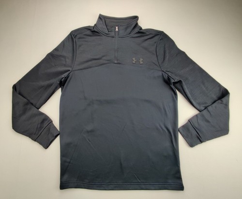 Under Armour Sudadera Pullover Gruesa Calce Suelto Para Hombre Pequeña Negra 1/4 Cremallera "Nueva" - Imagen 1 de 12