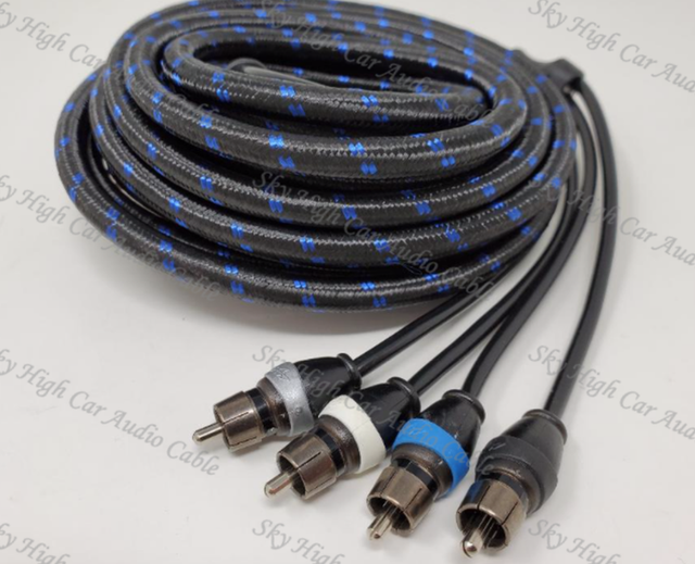 SKY HIGH CAR AUDIO 4 CHANNEL 18FT TRIPLE SHIELDED RCA'S eBay