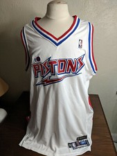 NBA Detroit Pistons Basketball Blank 2004-05 Throwback Game Jersey Size 50+4