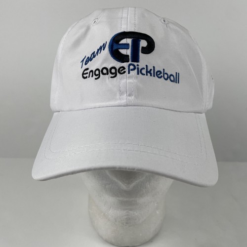 Team Engage Pickleball Hat White Lightweight Adjustable Embroidered Lettering - Picture 3 of 7