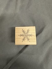 Snowflake Wooden Rubber Stamp 205