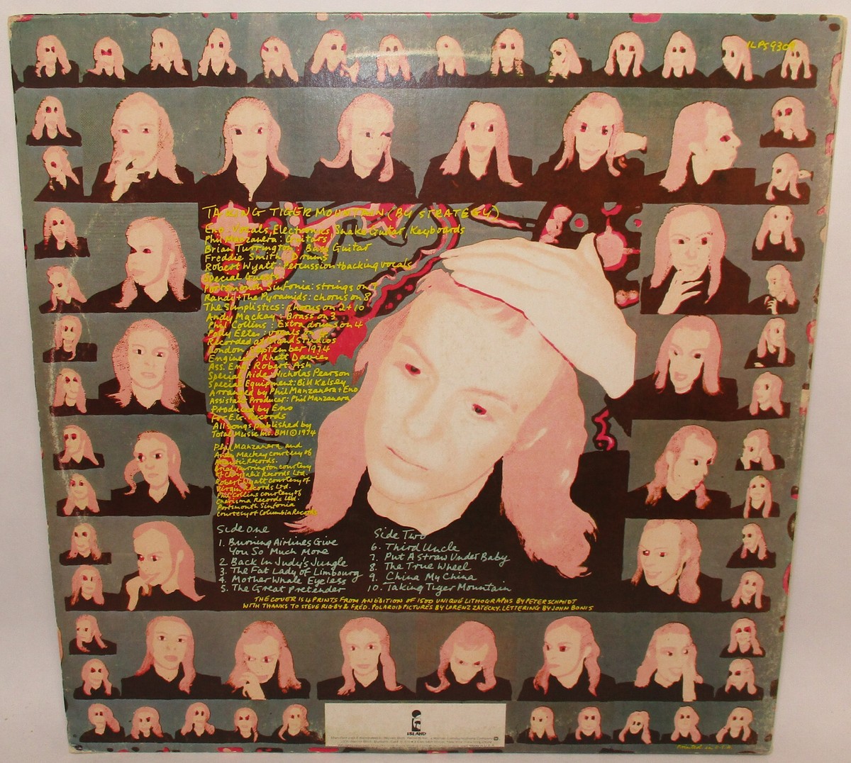 英LP Brian Eno Taking Tiger Mountain (By Strategy) ILPS9309  /00400 Taking Tiger Mountain (By Strategy)': Brian Eno's Future