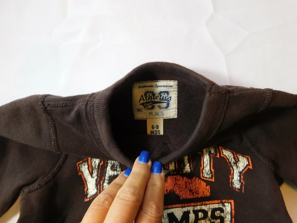 Sudadera The Children's Place Bebé Niño Manga Larga Talla 6-9 Meses Marrón Foto 3 de 3