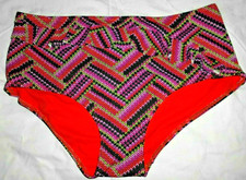 *New* Tu size 18 multi-coloured front ruffle feature women's swimwear bottoms 