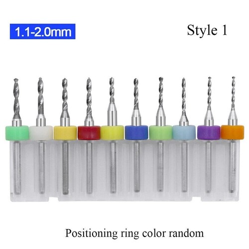 10 PCS Dental Tungsten Steel Carbide PCB Micro Twist Drill Bits Set Rotary Tool - Picture 12 of 17
