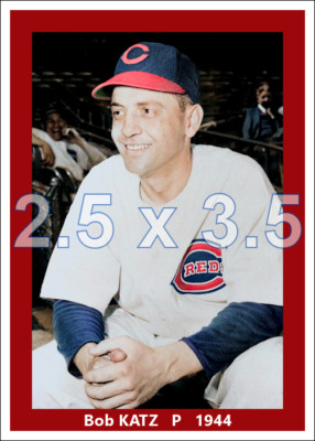 Bob Katz - 1944 Cincinnati Reds - choose a size - colorized print