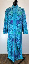 VTG Cheongsam Mandarin Collar House Hostess Dress House Coat Charles  Co Size M