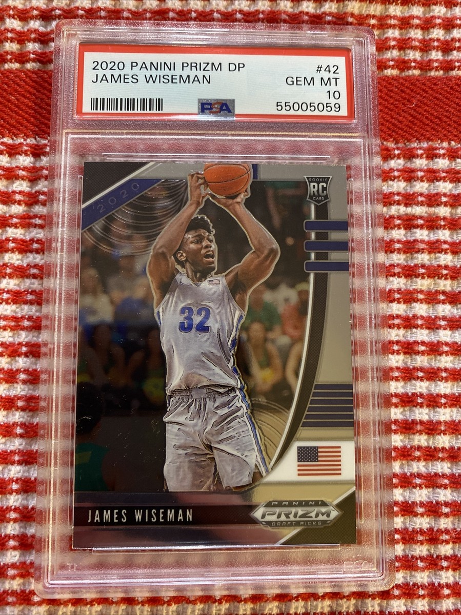PSA 10 Gem Mint 2020 Prizm Draft Picks #42 James Wiseman RC Rookie