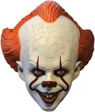 Pennywise Standard Mask It Clown Fancy Dress Halloween Adult Costume Accessory