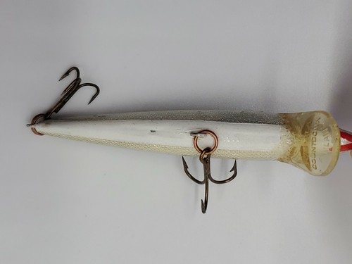 2 Original Rapala Floating Minnnow Silver/Black Finland wood crankbait lure - Picture 9 of 12