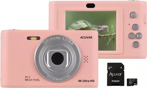 Digital Camera, FHD 1080P Camera, 50MP Digital Point and Shoot Camera 16X Zoom