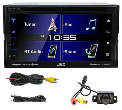JVC KW-V350BT 6.2'' Car DVD/Bluetooth Receiver Monitor w/iDatalink Ready+Camera