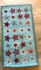 New Other Laura Megroz Hooked Wool Rug Starfish on Blue 2'x4' Chandler 4 Corners