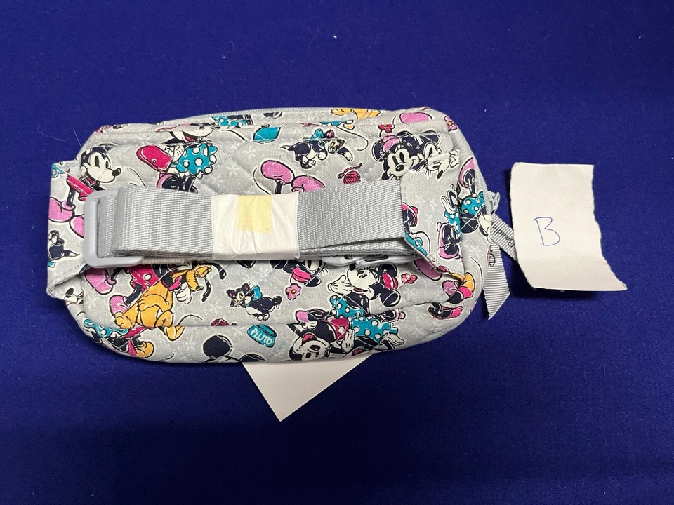 Disney Vera Bradley Mickey Mini Bolso Cinturón Piccadilly Paisley Nuevo Foto 2 de 4