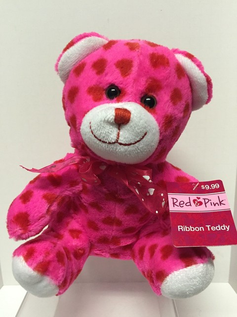 pink and red teddy bear