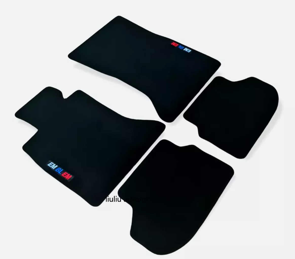 For BMW M5 F10 F11 Car Floor Mats Velour Waterproof Black Carpet Auto Liners New