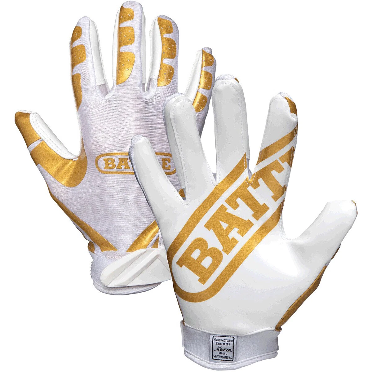 Cheap white 2024 football gloves