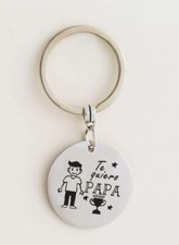 Silver Dad Keychain Gift from Daughter/Son for Father/Christmas/Birthday Day.