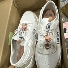 Hurley Roscana Women s Shoe Stretch Bungee/Pull-On WhiteSneaker NEW- Pick Size