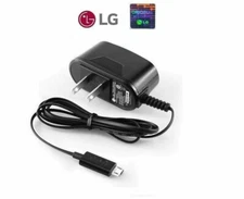 2 x LG OEM Micro USB AC Travel Home Wall Charger Adapter for LG Cell Phones