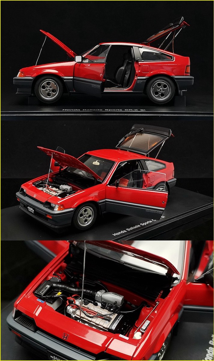 ホンダ バラードスポーツ CR-X Si レッド 1/18 オートアート AUTOart 1:18 Honda CRX Si Alloy Car Model | eBay