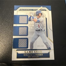 Panini National Treasures Game Gear Kellon Lindsey Los Angeles 21/99