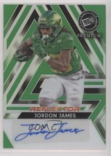 2024 Leaf Press Pass Premium Green Prismatic Reflector 2/3 Jordon James Auto 1o2