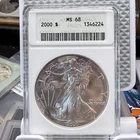 2000 ANACS Soapbox Silver Eagle MS 68 - Very Rare