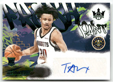 2024-25 Panini NBA Court Kings No. FP-ALX Trey Alexander Jade Auto