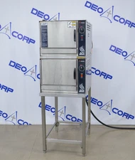 Groen HY-3E Double Stack Convection Steamer 208V 8.1KW 3 PH 1/15 HP