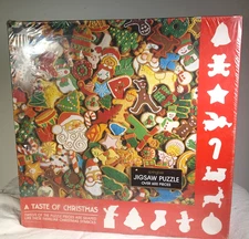 Vtg. 1983 Springbok Puzzle A Taste of Christmas-complete 600 pieces 24x24 Sealed
