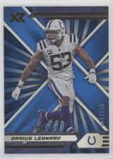 2021 Panini XR Blue 61/199 Shaquille Leonard Darius Leonard #44 6o3