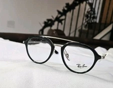 NEW RAY-BAN JUNIOR  Black Silver Ray-Ban Kids 0RY9065V Demo Lenses 