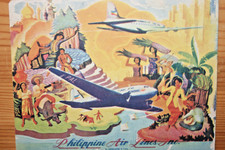 Postcard Airliner Postcard Aircraft PHILIPPINE AIR LINES DC-3 airline issue