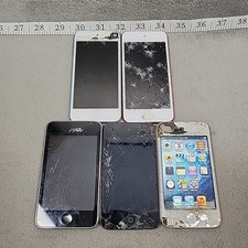 Mixed Lot of 5 iPod Touch 2 4 5 Devices For Parts ONLY Cracked Screens Issues