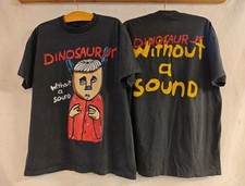 Double sided Dinosaur band unisex black t-shirt QT7429