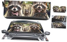 Angry Raccoon Car Sunshade Windshield Cover Blocks UV Rays Raccoon raccoon