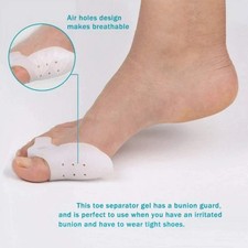 1 Pair Silicone Gel Bunion Toe Corrector Orthotics Straightener Separator Pain