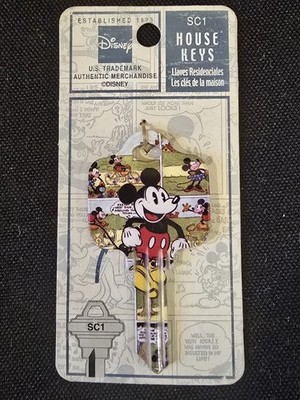 DISNEY MICKEY MOUSE SC1 HOUSE KEY BLANK AUTHENTIC MERCHANDISE