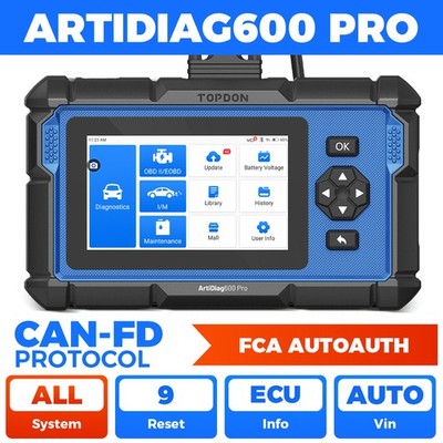 TOPDON AD600PRO OBD2 Scanner All System Car Diagnostic Tool Free Lifetime Update