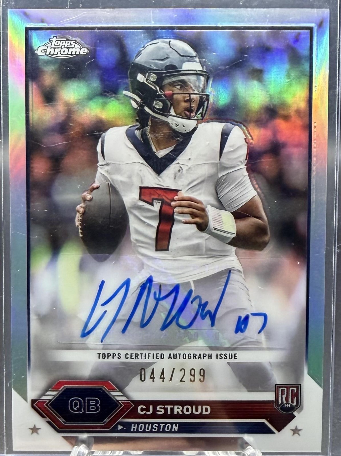 2023 Topps Composite #TCA-CS CJ Stroud Topps Chrome Autographs Refractors #/299