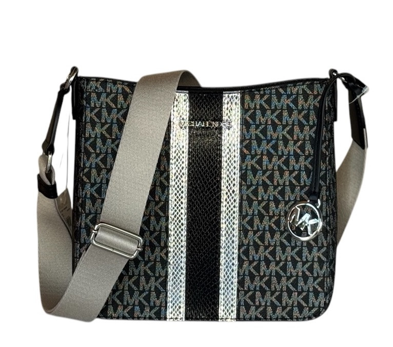 MICHAEL KORS JET SET TRAVEL SMALL MESSENGER BAG MK GLITTER