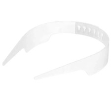 Adjustable Collar Stays - White Plastic Shirt Collar Support Band Slick Collar