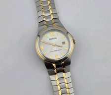 Lorus by Seiko Men Watch Two-Tone Expansion Bracelet Quartz Japan c.1990s