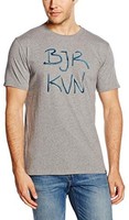 BjöRkvin Herren T-Shirt Kurzarmshirt Oberteil Daft, Grau, Xs