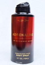 1 Bath Body Works ADRENALINE MEN Body Spray Mist Perfume 3.7 oz