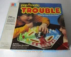 VINTAGE 1986 TROUBLE MILTON BRADLEY MB POP-O-MATIC BOARD GAME