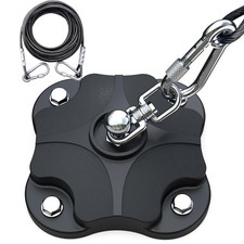 Dog Tie Out Cable and Stake for Camping,360 Swivel Dog Run- No Tang... Fast